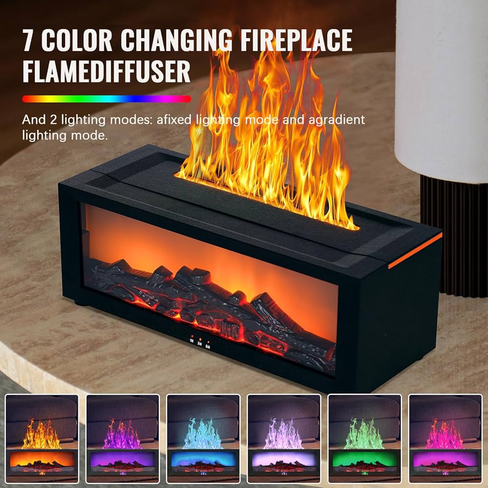 🪔 Zenvia™ Humidifier Fireplace Aroma Diffuser
