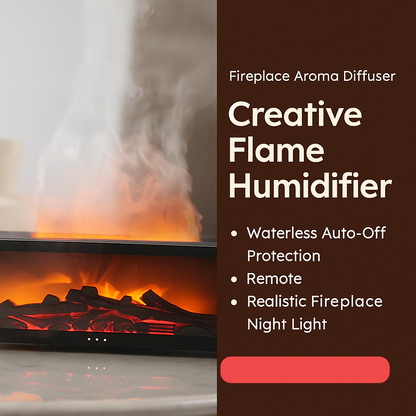 🪔 Zenvia™ Humidifier Fireplace Aroma Diffuser